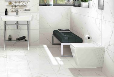 Super White Glazed Porcelain Floor Tiles Thickness 10 Mm Heat Insulation supplier