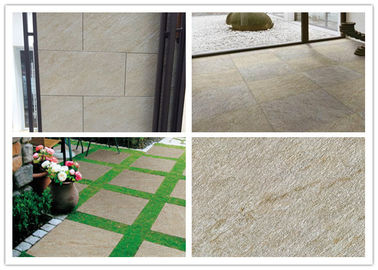 Yellow Beige Glazed Porcelain Floor Tiles Ceramic Matte Surface Treatment supplier