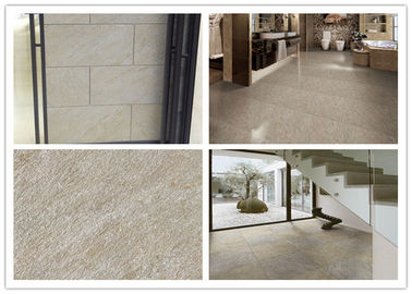Yellow Beige Glazed Porcelain Floor Tiles Ceramic Matte Surface Treatment supplier