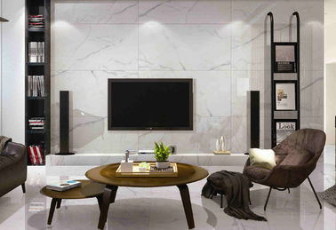 600x1200mm Glazed Polished Porcelain Tile , Marble Effect Porcelain Tiles supplier