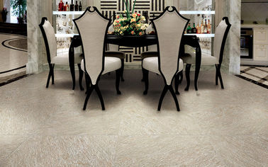Natural Stone Effect Porcelain Floor Tiles Yellow Beige Accurate Dimensions supplier