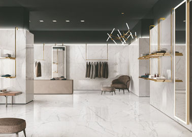 Anti Shock Matte White Porcelain Tile Thickness 12mm Compression - Resistance supplier