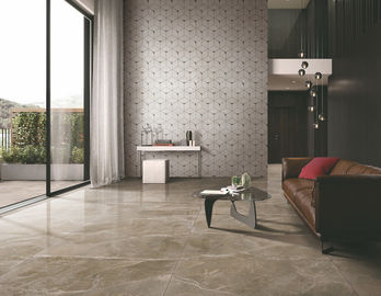 Three Surface Marble Porcelain Tile Shower , Matt Porcelain Tiles Brown supplier