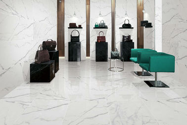 Hallways Large Marble Look Porcelain Tiles Hotel School Hospital Wear Resistant supplier