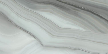 Italian Design Carrara Polished Porcelain Tile , Matte Marble Porcelain Tile Light Grey supplier