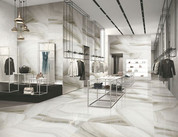 Matte Surface Porcelain Marble Floor Tile Bathroom Accurate Dimensions Beige supplier