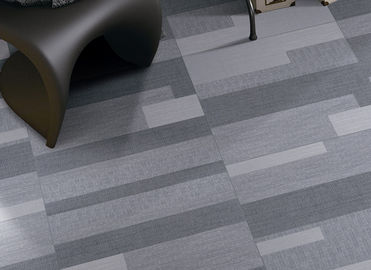 Chemical Resistant Grey Office Carpet Tiles Random Design Non Slip For House supplier