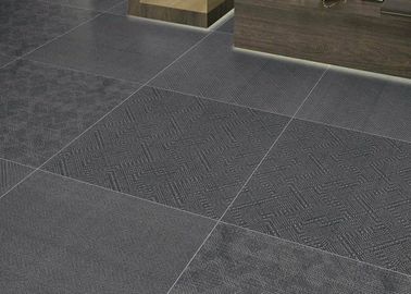 Black Color Residential Carpet Tiles , 24x24 Carpet Tiles Wear - Resisting supplier