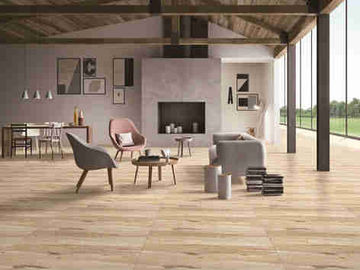 10mm Porcelain Wood Effect Outdoor Tiles Different Texture Combinations Golden Yellow supplier