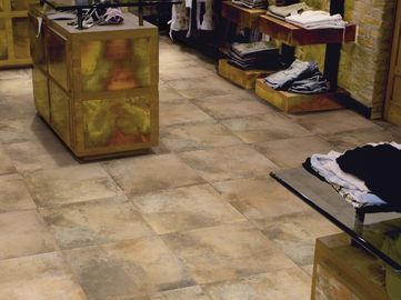 Marble Effect Kitchen Floor Tiles , 600 By 600 Floor Tiles Glazed Concave supplier