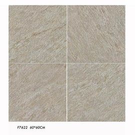 Fine Durability Marble Effect Floor Tiles 600x600 Yellow Beige Convex Pattern supplier