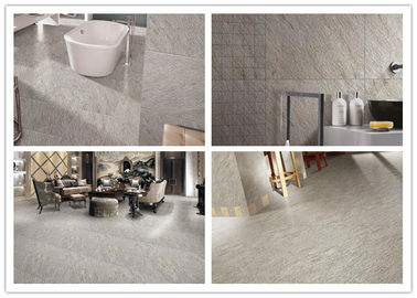 Bathroom Shower Wall Tile , Marble Effect Ceramic Wall Tiles Light Grey supplier